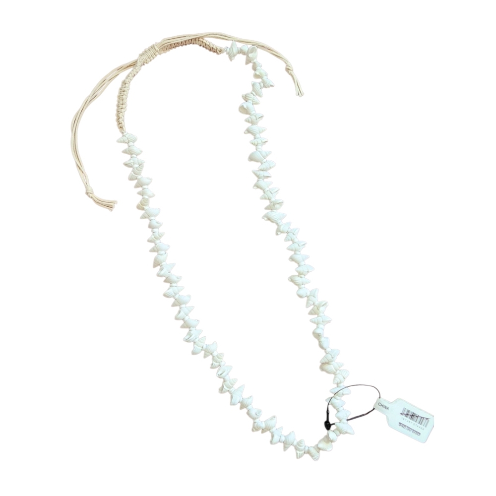 Free People Cream Beaded Necklace - Picture 2 of 6